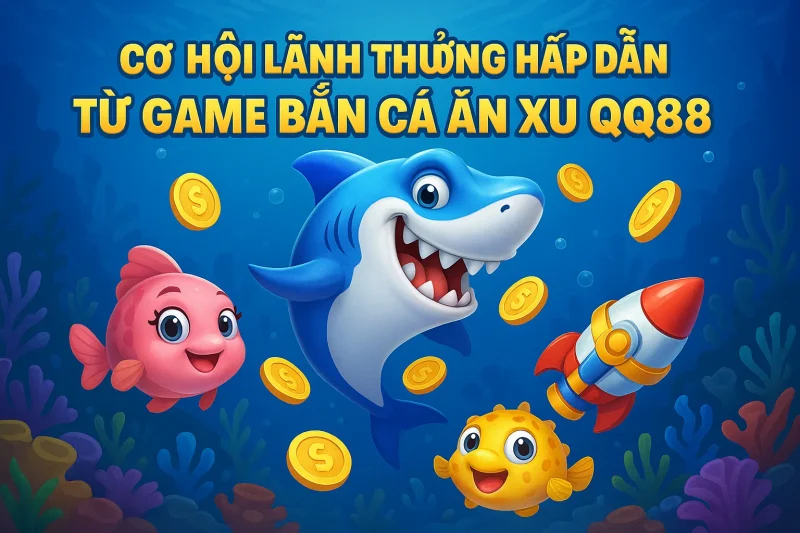 Cơ hội lãnh thưởng hấp dẫn từ game bắn cá ăn xu QQ88